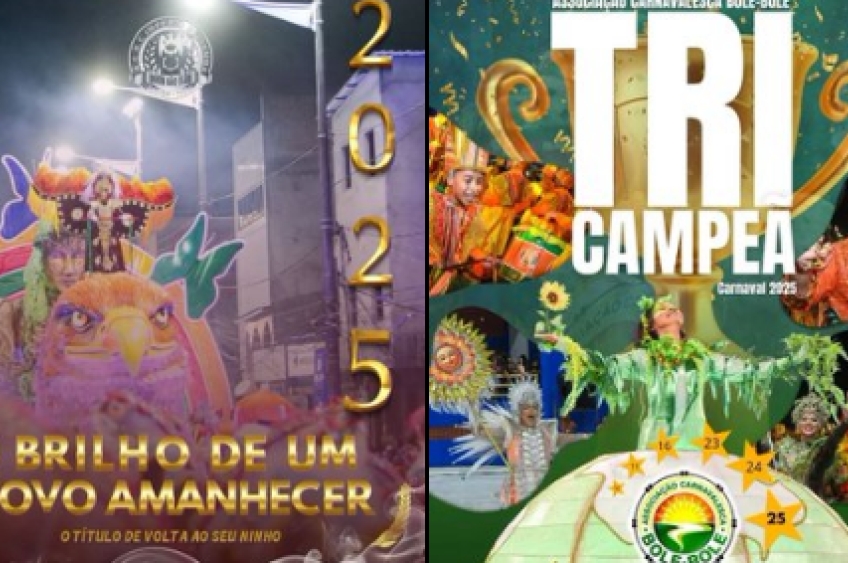 ‘Bole-Bole’ e ‘Quem São Eles’ são as campeãs do Carnaval de Belém 2025