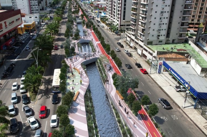 Trecho da Doca será interditado a partir desta quinta-feira para obras do Parque Linear