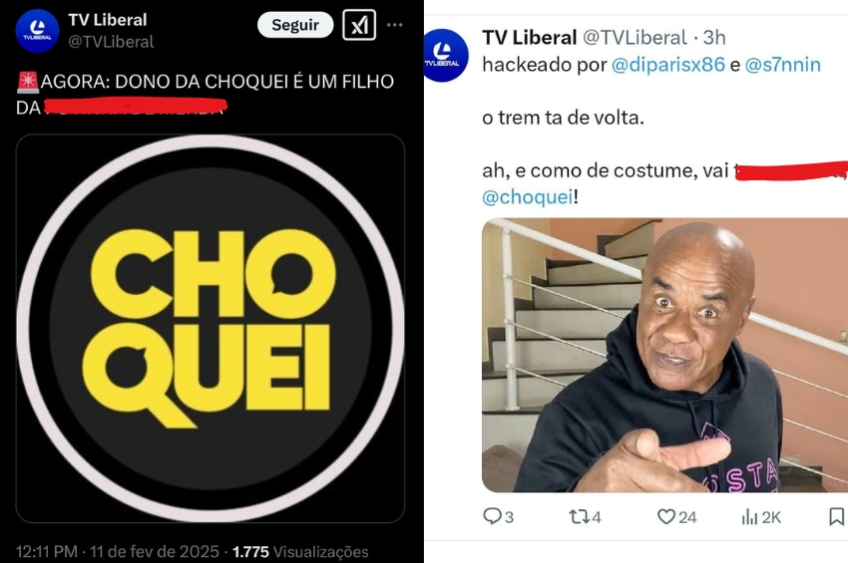 TV Liberal tem conta do X hackeada e faz publicação inusitada